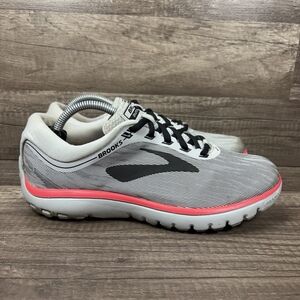Brooks PureFlow 7 Gray Pink Womens US Size 7.5 1202621B078 Running Shoes